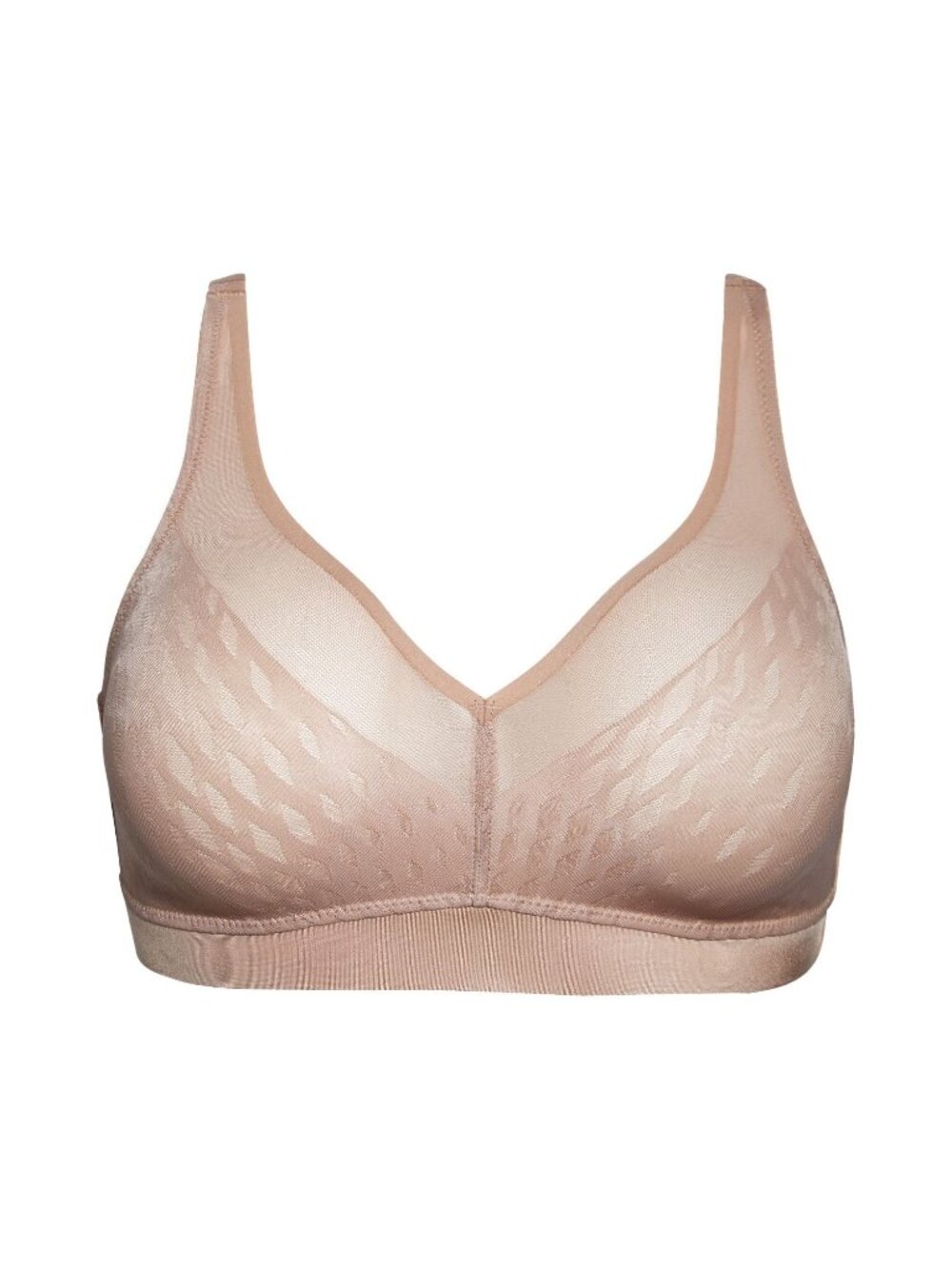🆕WACOAL Elevated Allure Unpadded Wireless Bra 38DDD Beige #852336 - Picture 5 of 10